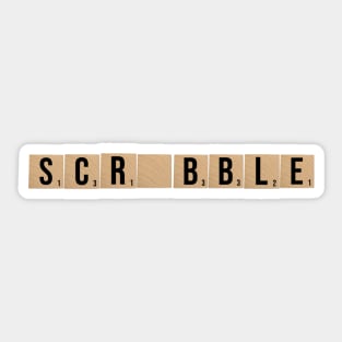 Scrabble - Scr.bble Sticker